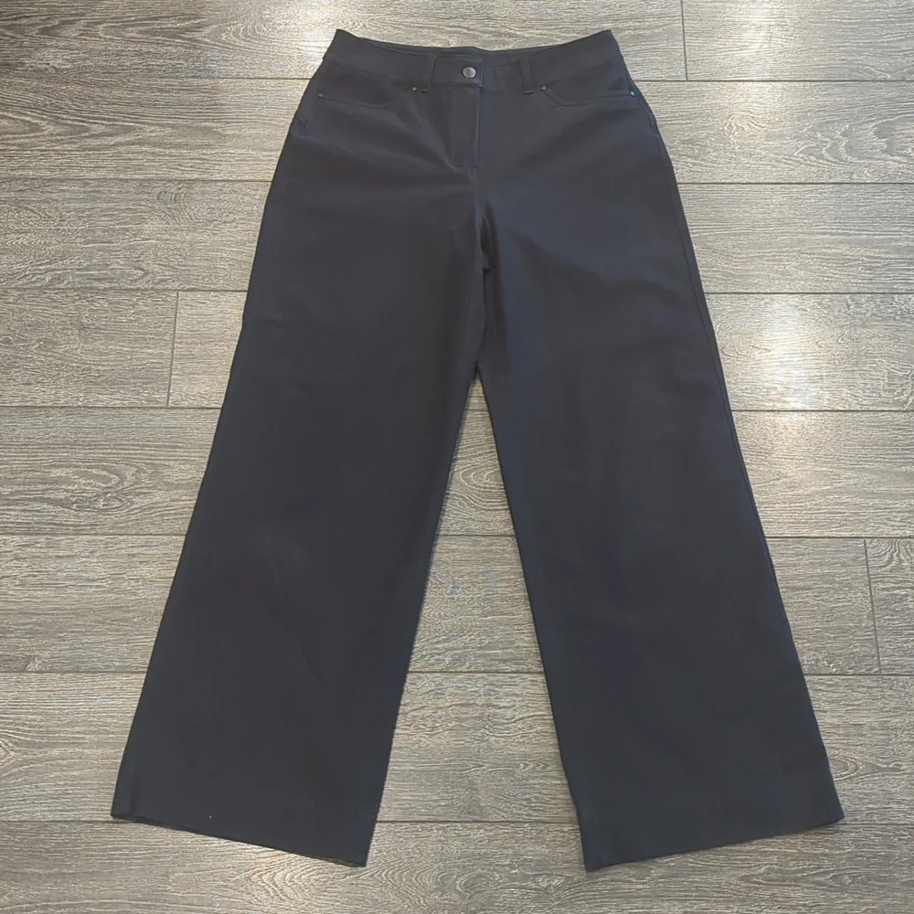 Lululemon City Sleek 5 Pocket Wide-Leg High-Rise Pant Black - Picture 4 of 10